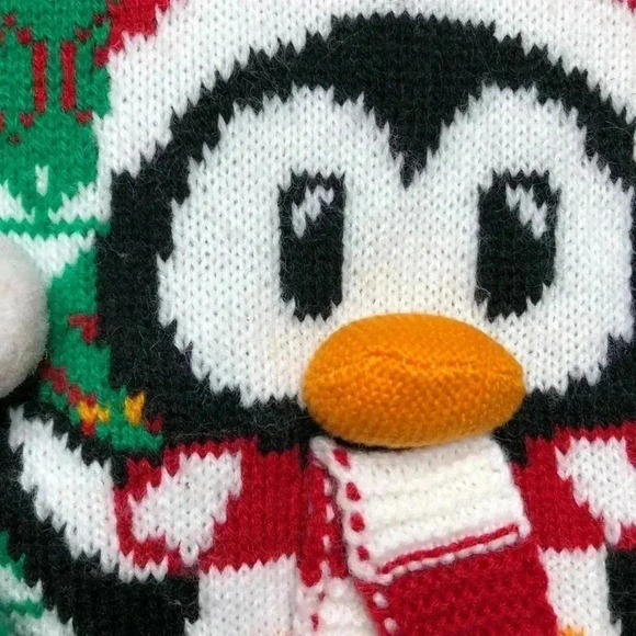 Happy Holidays Christmas Penguin  Sweater Size 3T - Picture 4 of 16